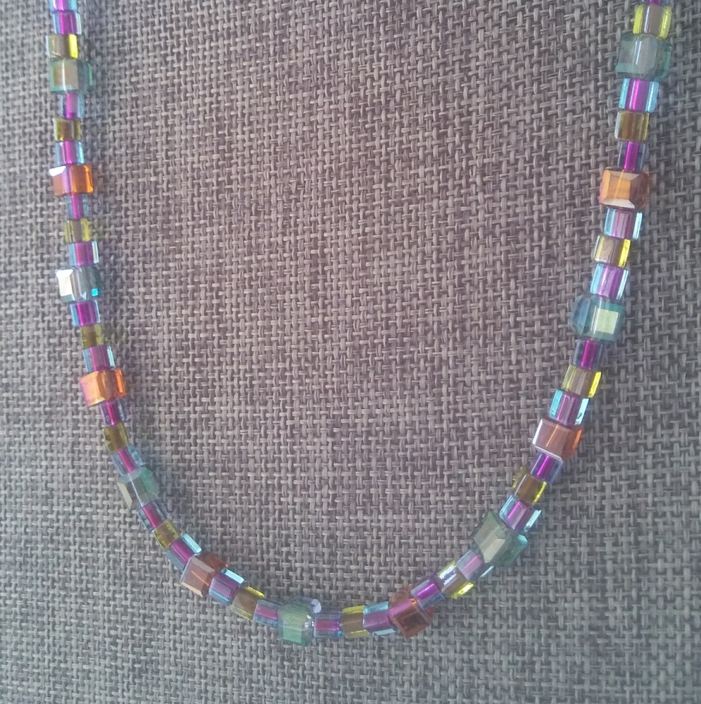 Rainbow Glass Necklace